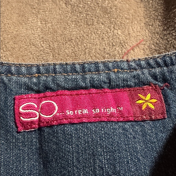 SO Denim Skirt with Pink Label - Picture 2 of 4